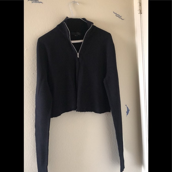 ASOS Sweaters - ASOS crop Black Sweater Size Tall Medium